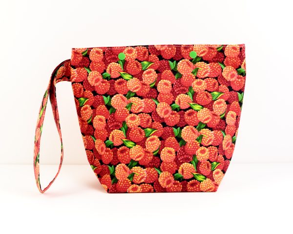 Red raspberries small project bag