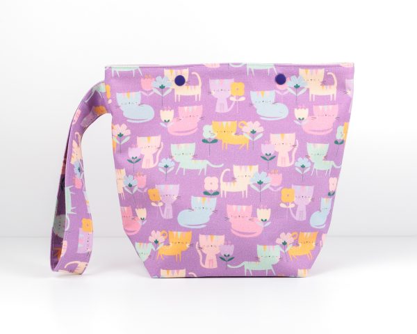 Purple cats small project bag